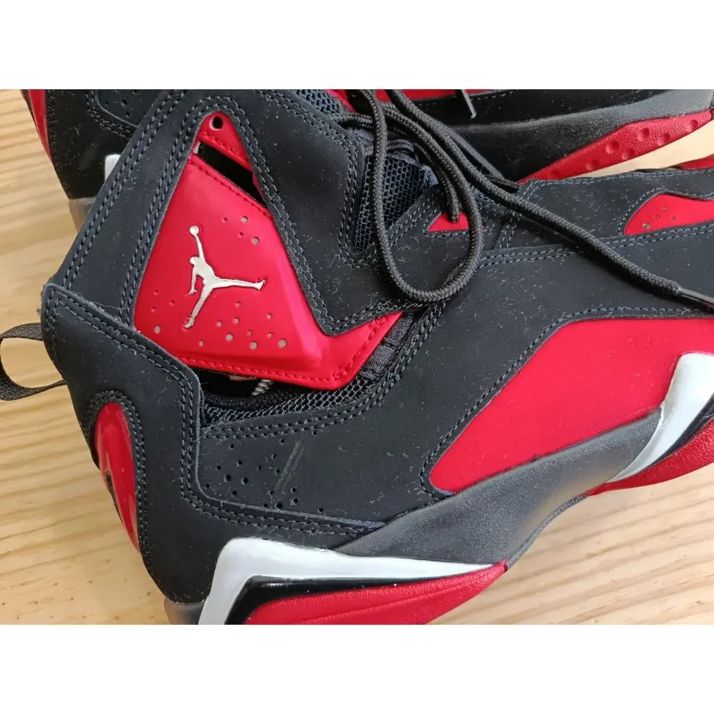 Jordan True Flight Black Red Men's Size 14 Sneakers CU4933-001 Excellent